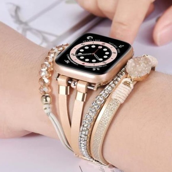 NEW Beaded Boho Multilayer Apple Watch Band main image 2